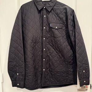 Men’s Black Quilted Shirt Jacket by Criquet